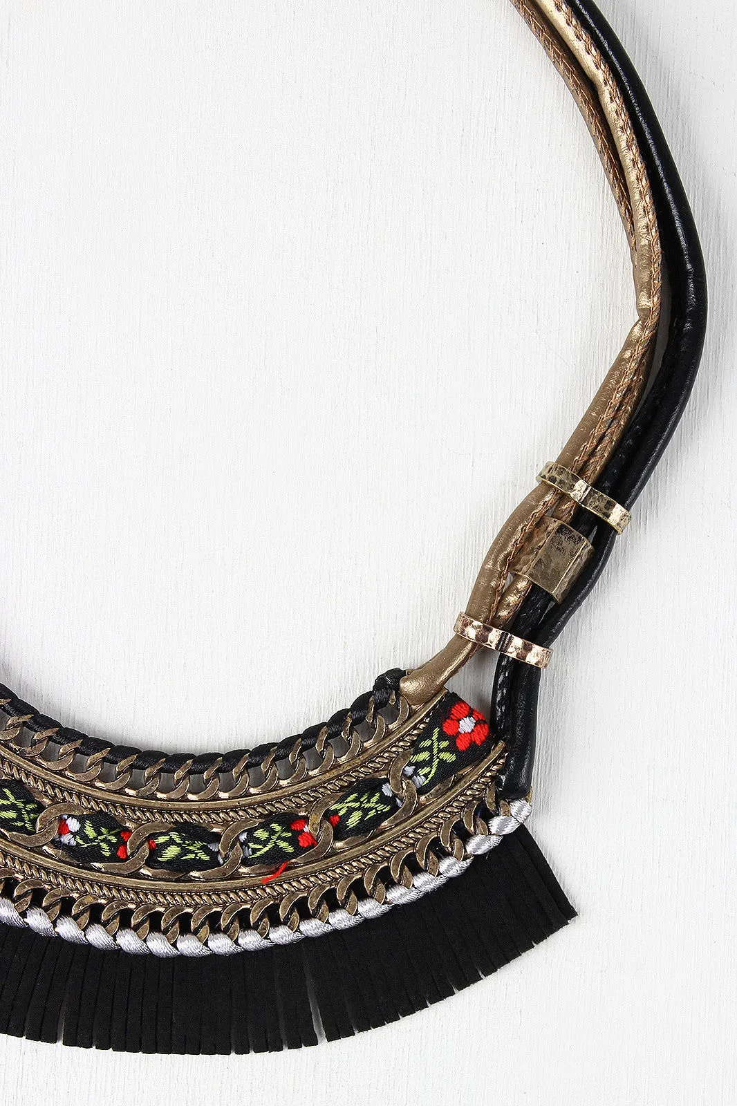 River Tribe Woven Plate Necklace