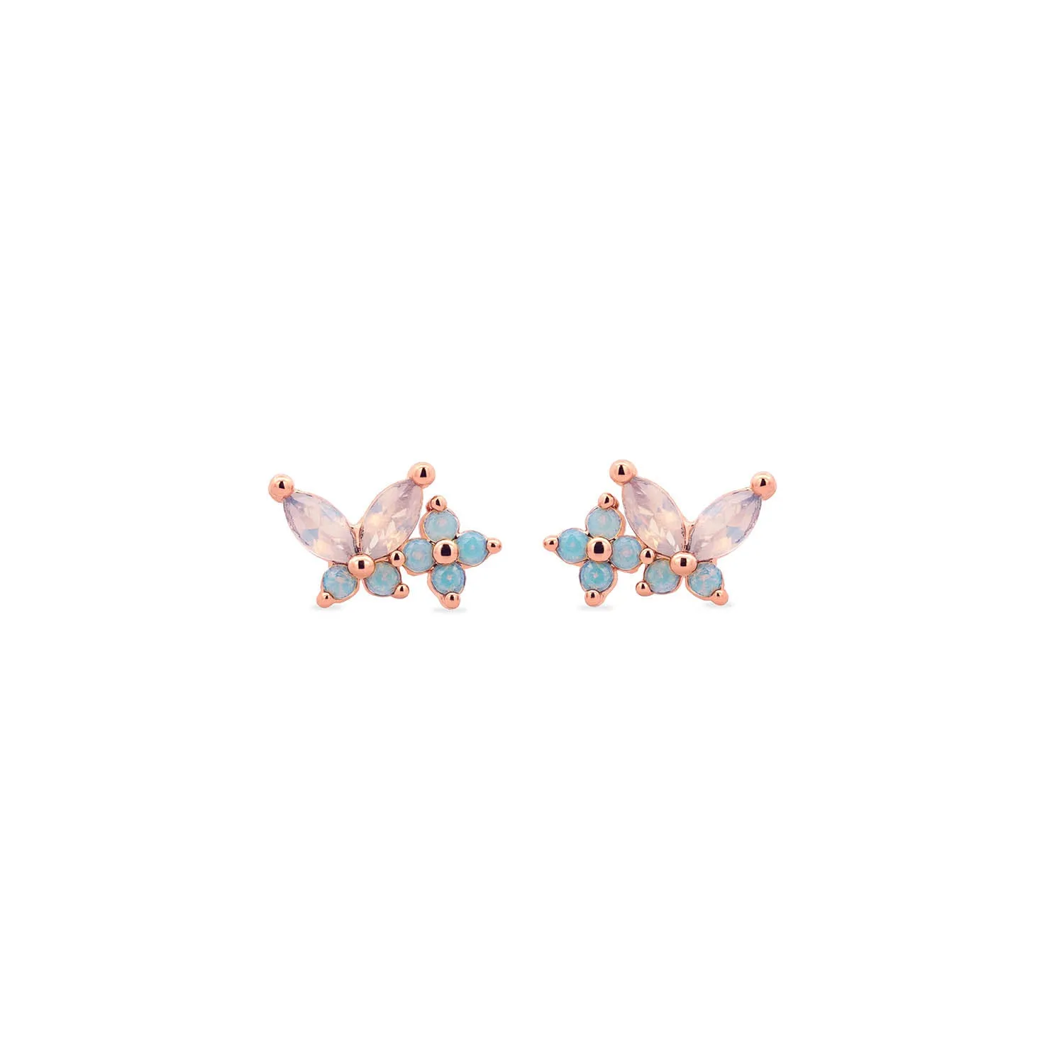 Rose Gold Cho Butterfly Studs