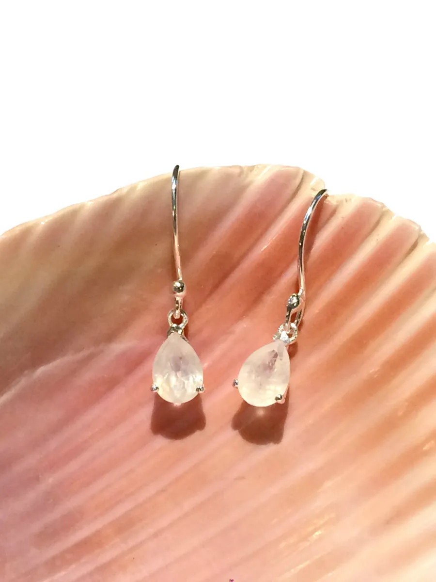 Small Gemstone Teardrop Dangles