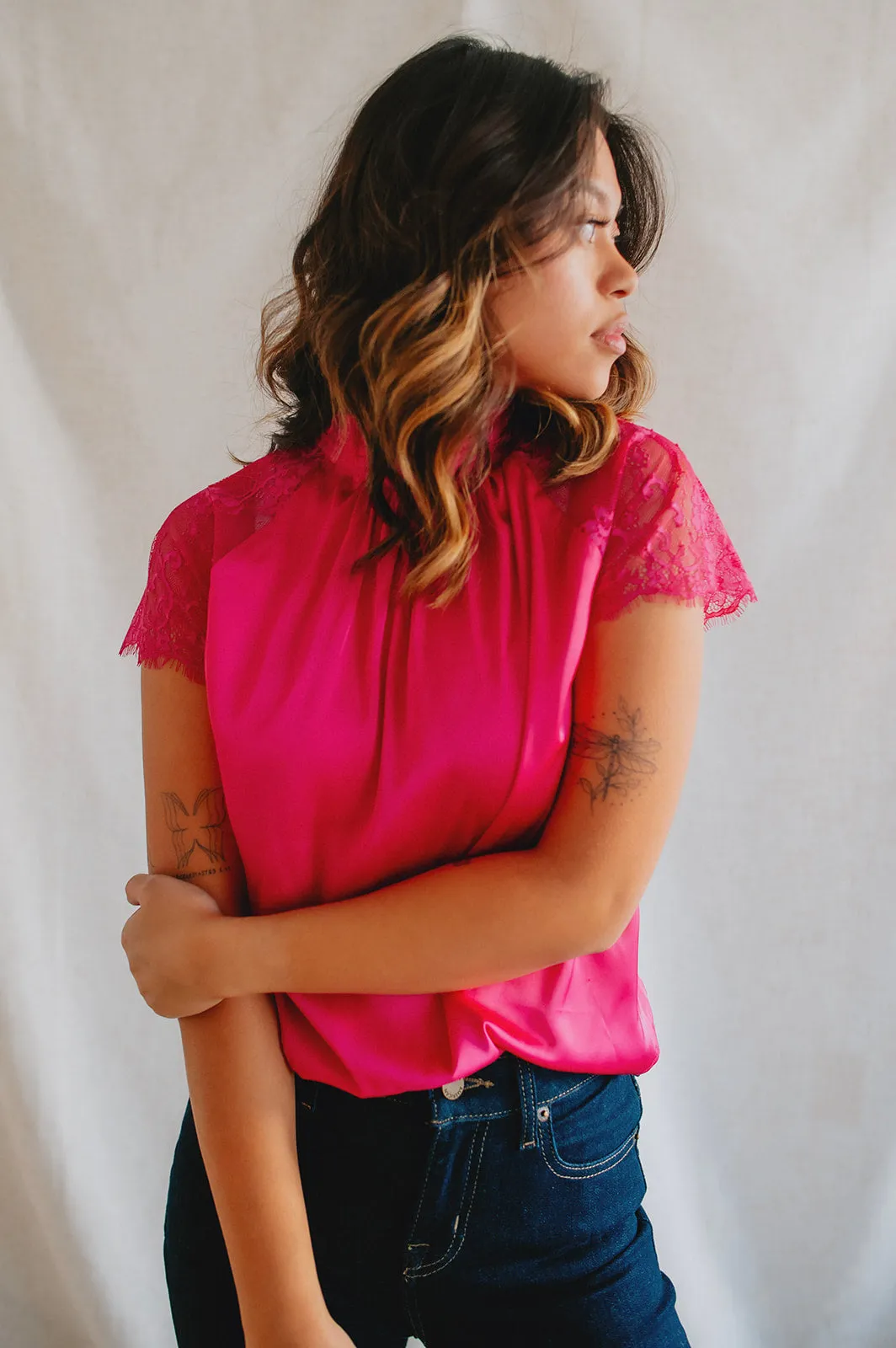 The Shona Top by Heartloom - Fuchsia