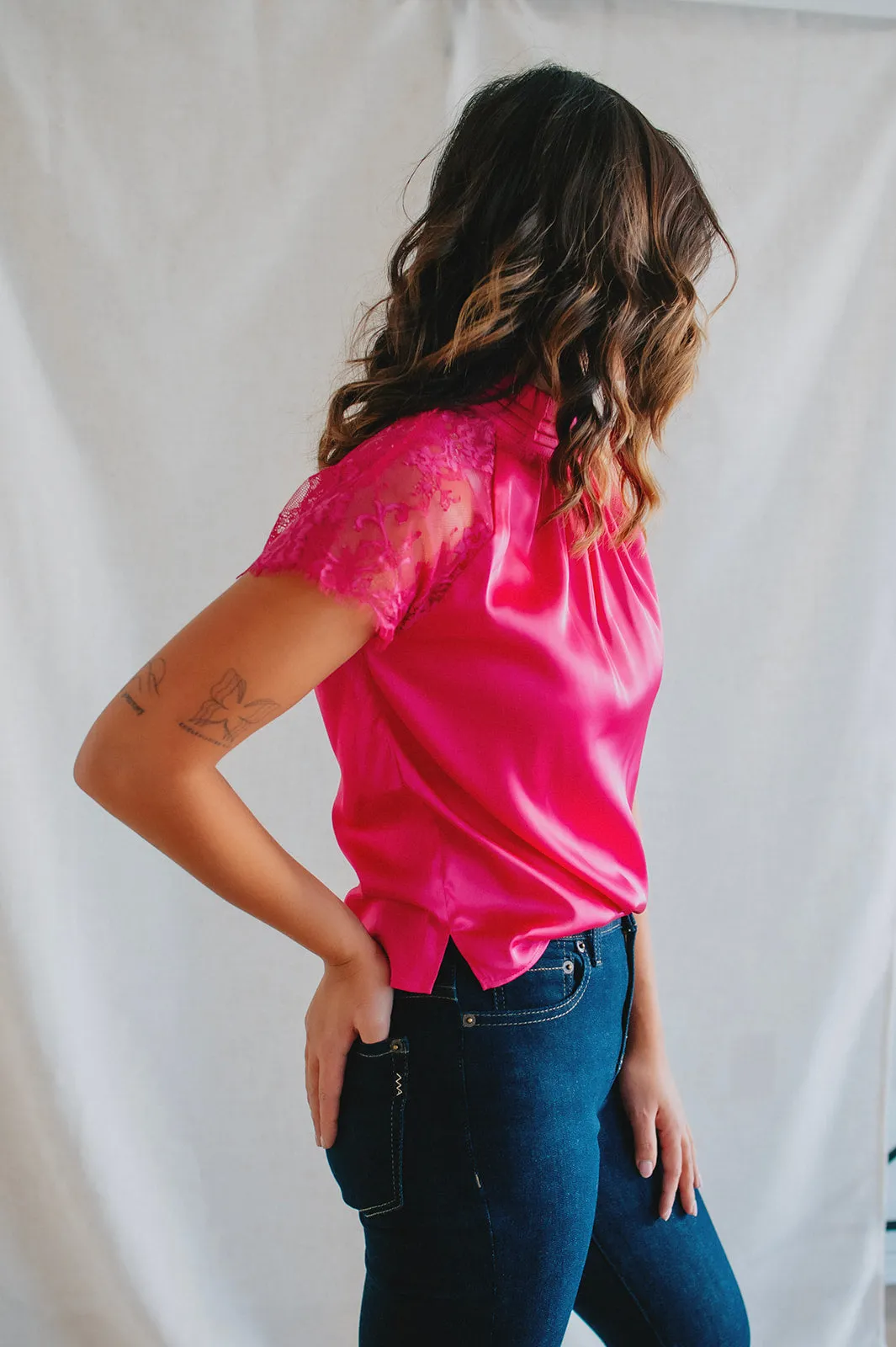 The Shona Top by Heartloom - Fuchsia