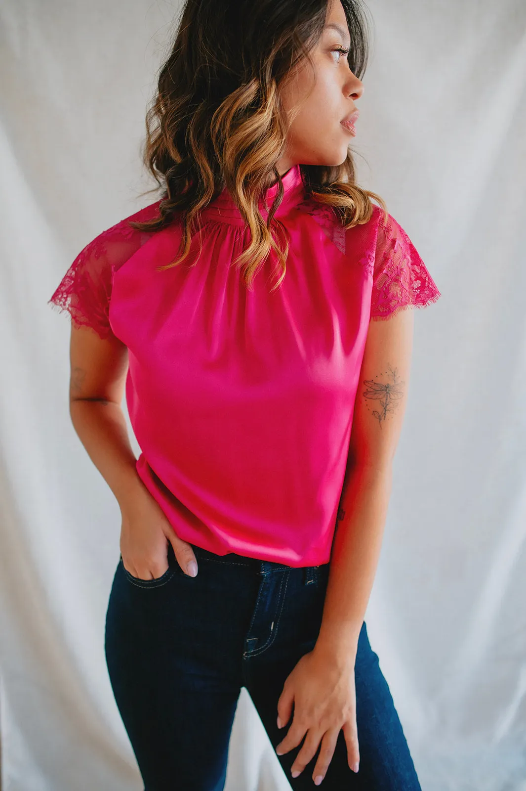 The Shona Top by Heartloom - Fuchsia