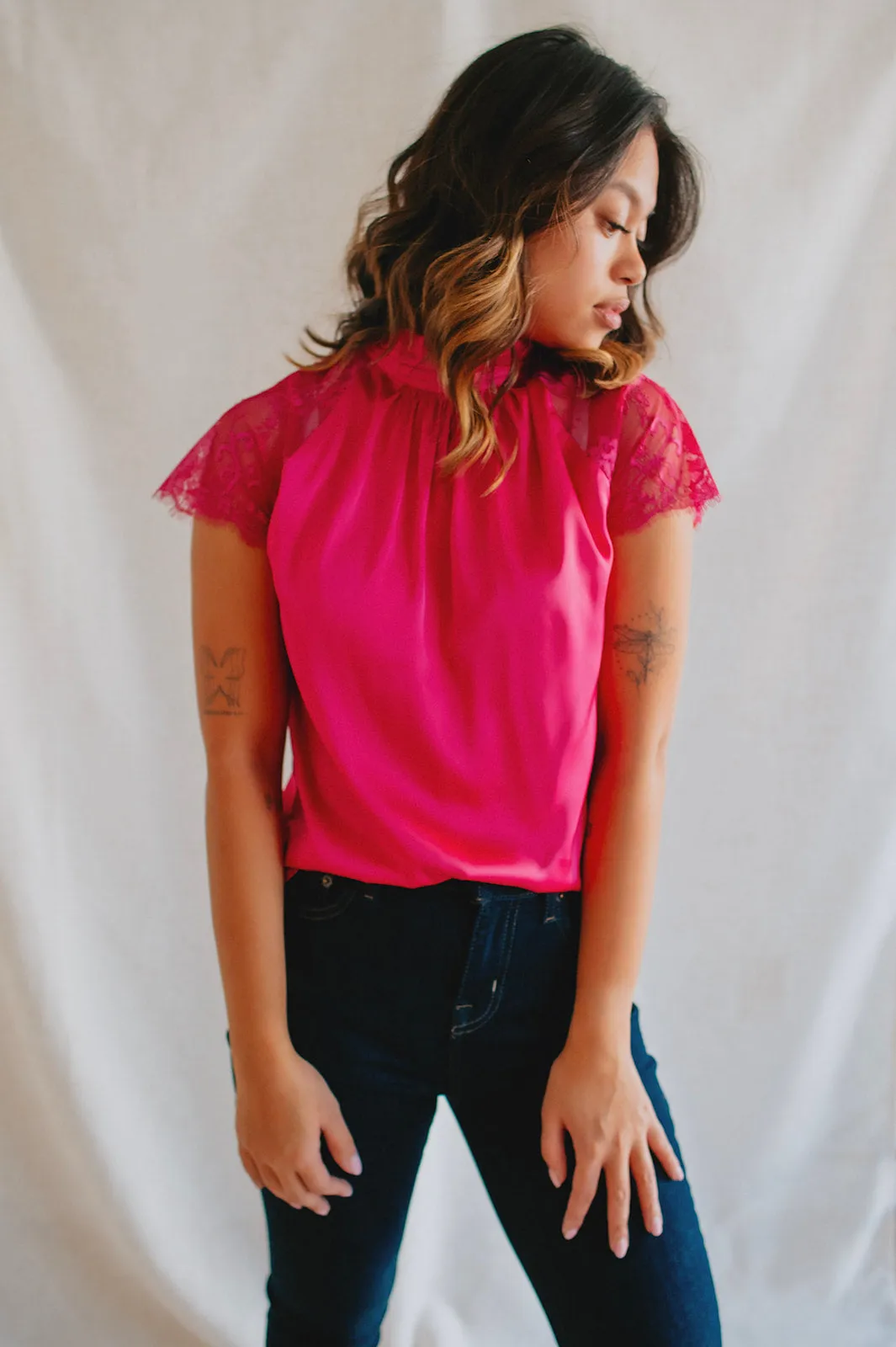 The Shona Top by Heartloom - Fuchsia