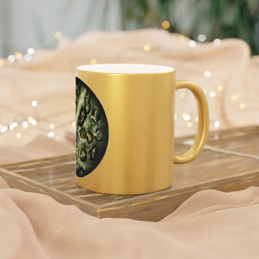 Toad Skin Metallic Mug (Silver / Gold)