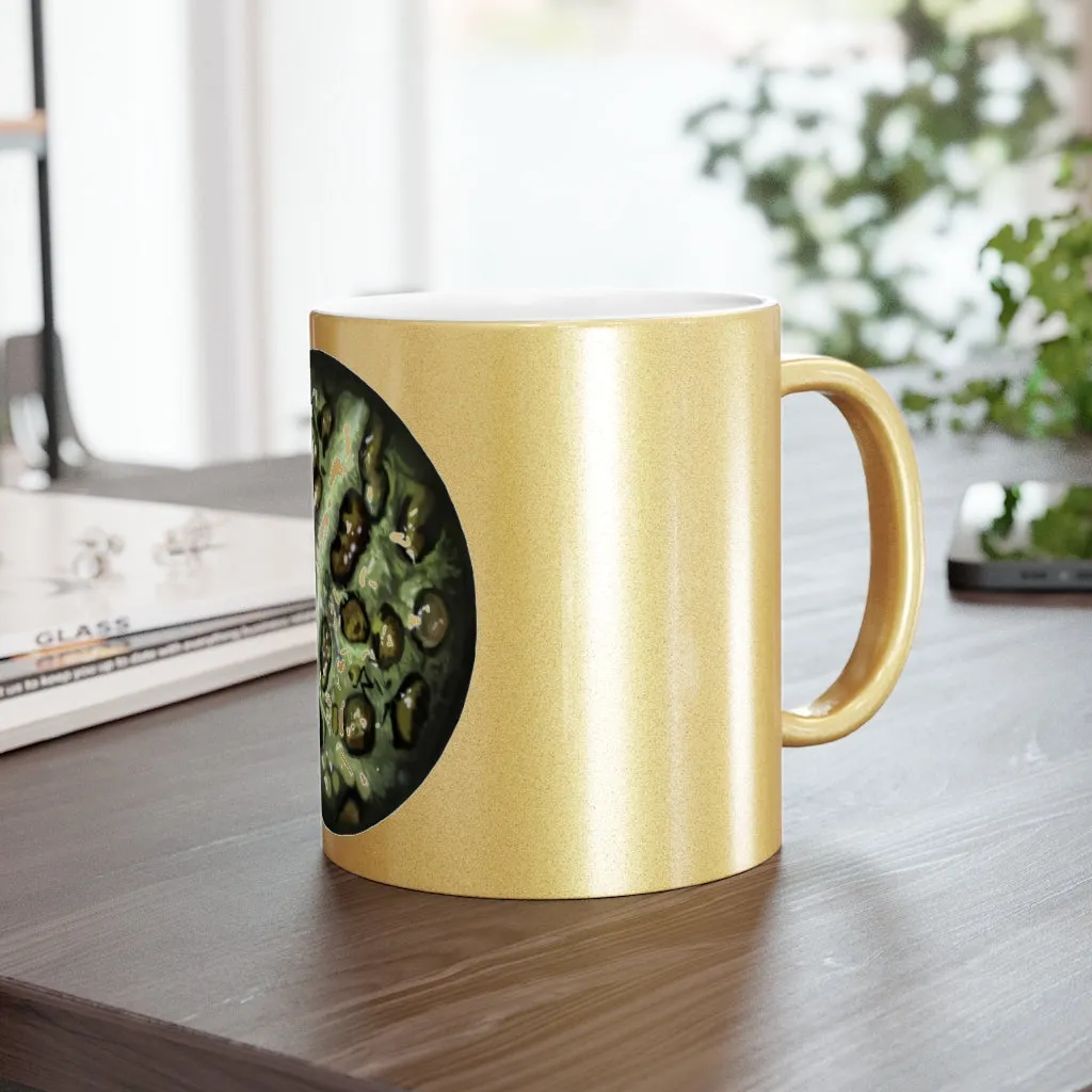 Toad Skin Metallic Mug (Silver / Gold)