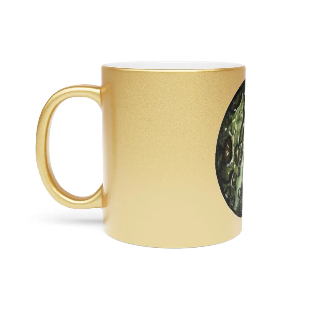 Toad Skin Metallic Mug (Silver / Gold)