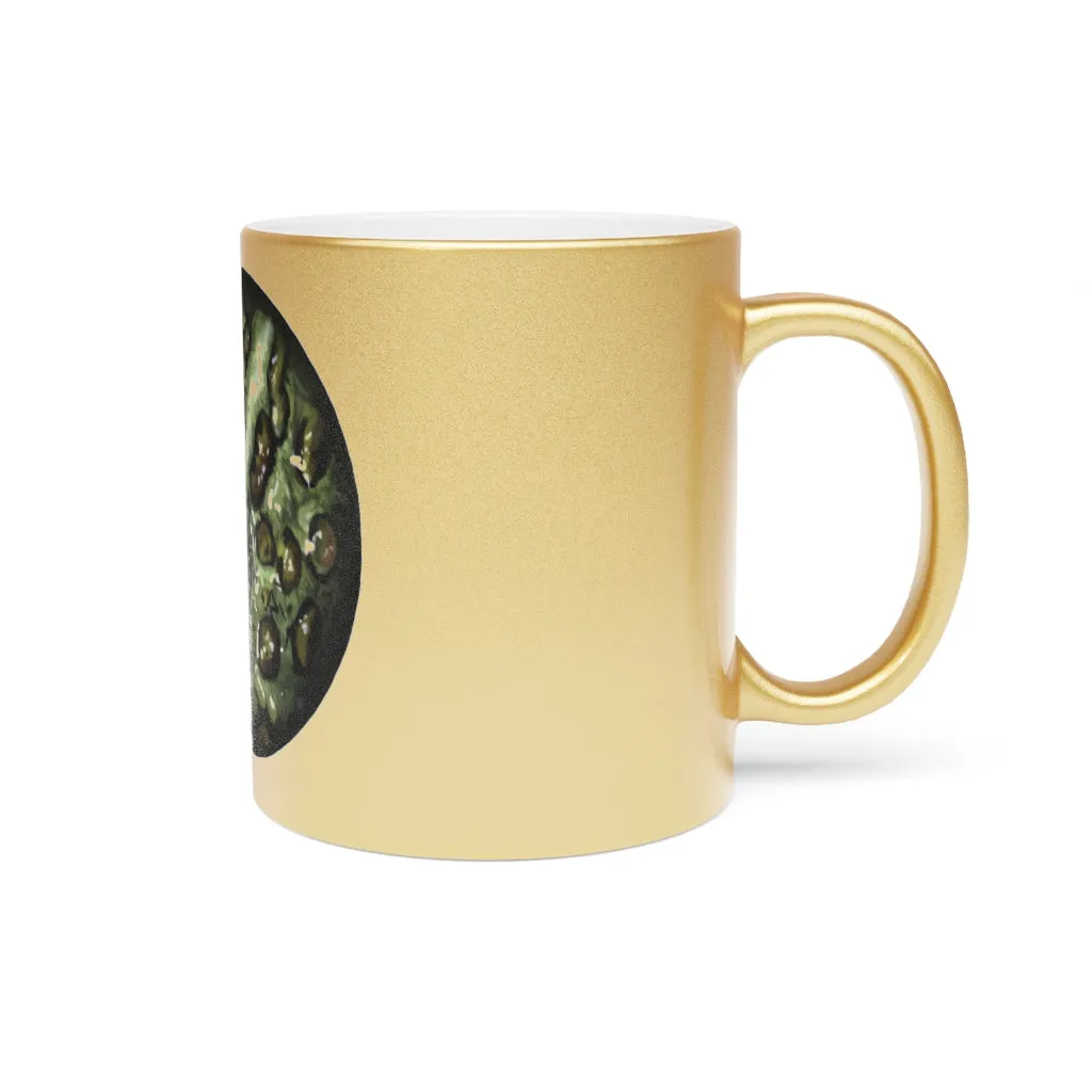 Toad Skin Metallic Mug (Silver / Gold)