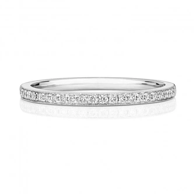 Wedding Band Platinum Diamond Half Eternity Ring WP272/I