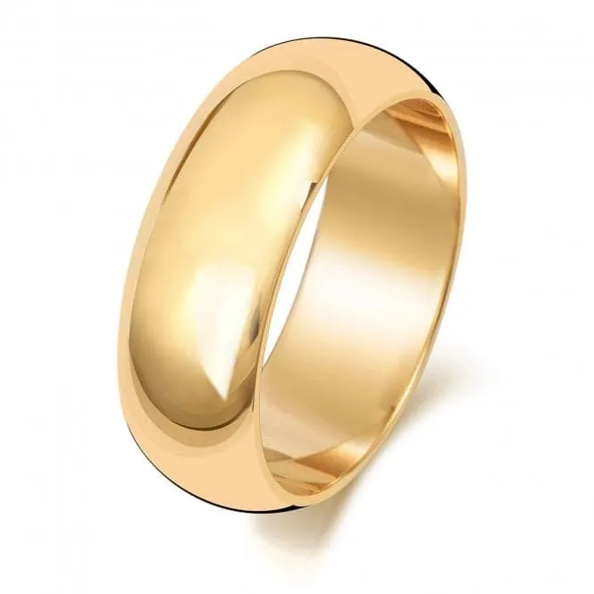 Wedding Ring 18K D Shape 7mm-1.25 Wedding  Ring WQ107L